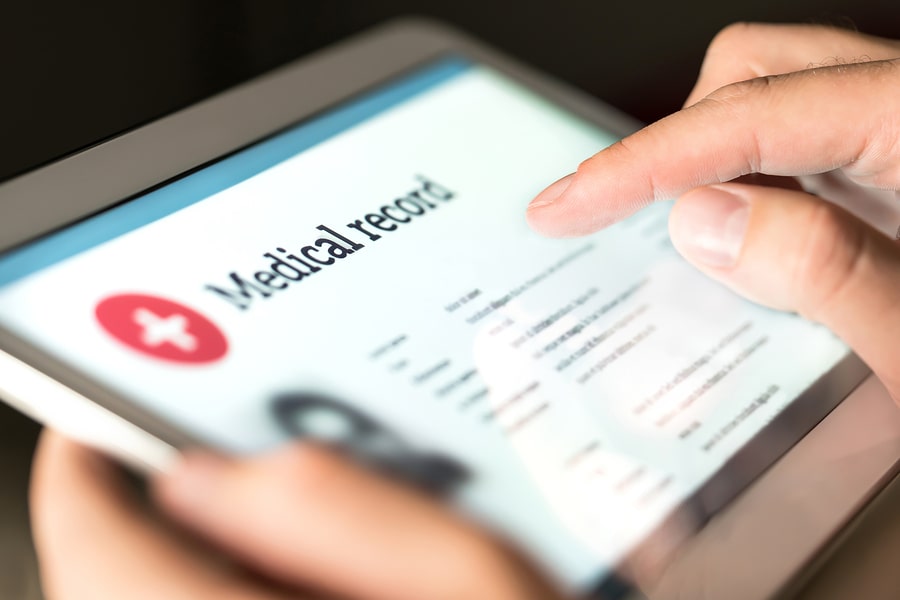 ipad medical record image
